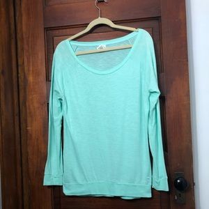 Victoria’s Secret PINK Mint long sleeve shirt